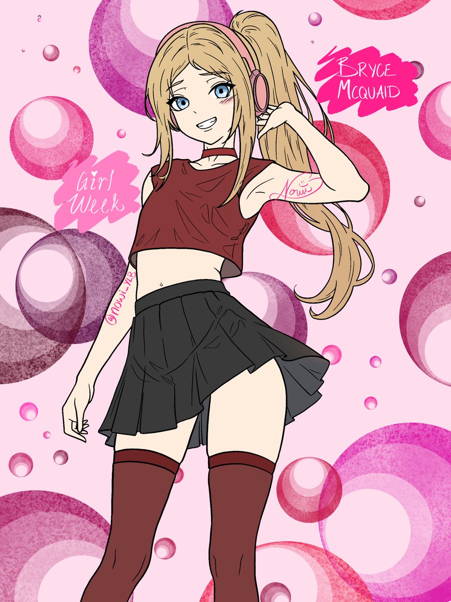 Nowi_YLB's tweet photo. @BryceMcQuaid #GirlWeek You look lovely on today’s live stream! 💖😈#BryceMcquaid Flat color cause I’m lazy lol https://t.co/8AieuBr1VR