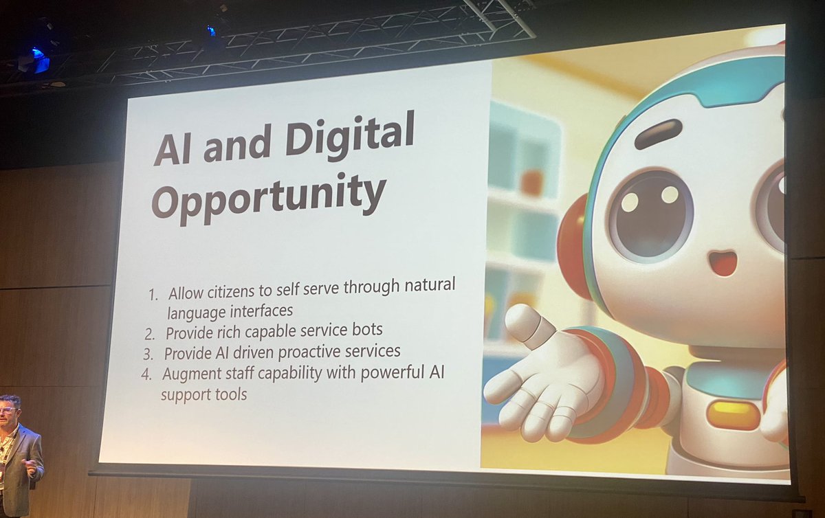 really informative, engaging (and at times confronting!) sessions Microsoft GovTech Futures event, lots to ponder and plan for; included a fascinating look at cybersecurity trends and threats arising out of the conflict in Ukraine…and of course, AI was a recurring topic