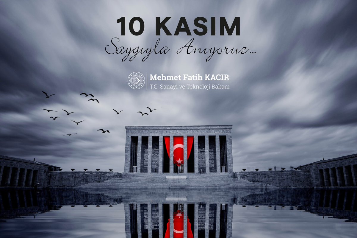 Cumhuriyetimizin kurucusu Gazi Mustafa Kemal Atatürk’ü ebediyete irtihalinin 85. yıldönümünde saygıyla anıyorum.

Tam Bağımsızlık idealine sahip çıkarak ülkemizi güçlendirmek ve muasır medeniyetler seviyesinin üzerine yükseltmek adına çalışmaya devam edeceğiz.

Milli sanayimizi