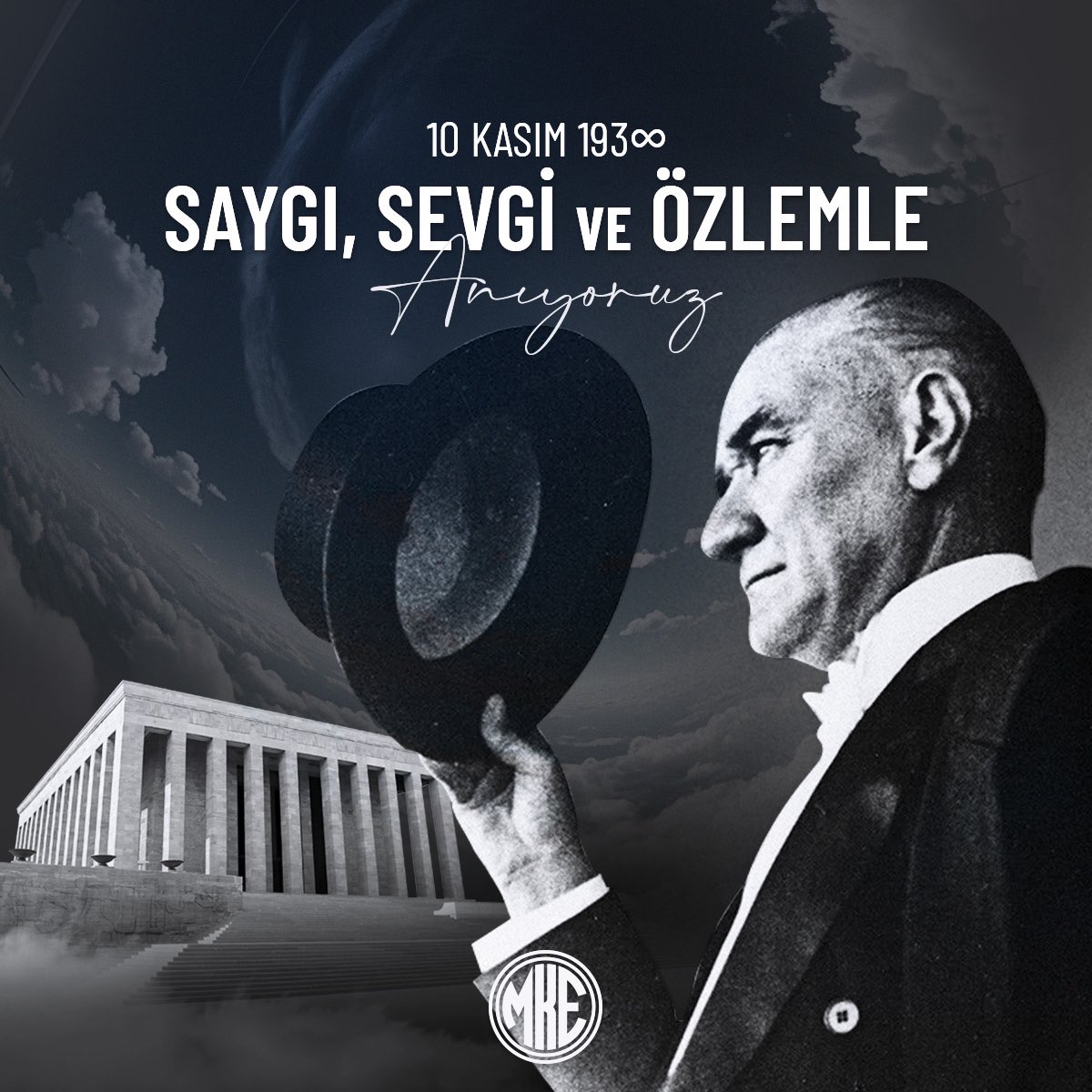 Başlattığı istiklâl ve istikbal mücadelesi ile Türk yurdunu vatan kılan, ebedi başkomutan Gazi Mustafa Kemal Atatürk'ü rahmet ve minnetle anıyoruz.
#10Kasım