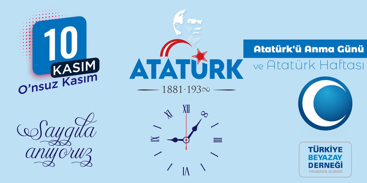 🇹🇷  Ata'mızla beraber geçirdiğimiz SON KASIM olsa bile.
İlelebet kalplerde yaşatacağımız ON’larca KASIM var ! ♾️
#10Kasım1938

#MustafaKemalATATÜRK 
☪️
Cumhuriyetimizin kurucusu Ulu Önder Gazi Mustafa Kemal ATATÜRK’ü vefatının 85. yıl dönümünde saygı, sevgi ve özlemle anıyoruz.