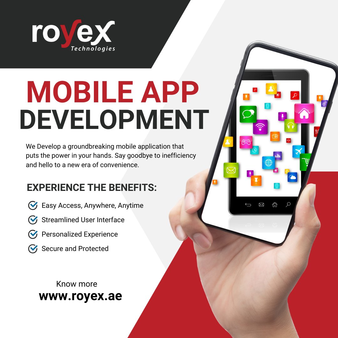 royexnet's tweet image. ✨ Transform your ideas into stunning mobile experiences with our Mobile App Development Service! 🚀 From concept to code, we craft apps that captivate and innovate. Ready to stand out in the digital crowd? 
#MobileAppDevelopment #BusinessDevelopment #TechInoovation