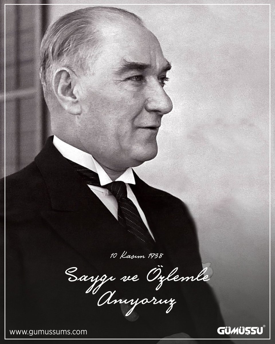 Ulu Önderimiz Gazi Mustafa Kemal Atatürk'ü özlemle ve minnetle anıyoruz.
#10Kasım