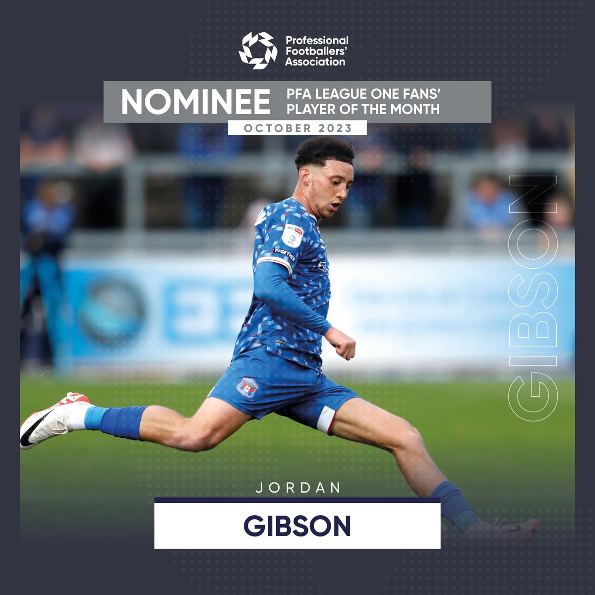 Carlisle United FC (@officialcufc) on Twitter photo ๐ Another Player of the Month nomination for <a href="/Gibson7_/">Jordan Gibson</a> - and this time you can help!
Get voting for Gibbo as the PFA League One Fans' Player of the Month now ๐
thepfa.com/fpotm/league-oโฆ ๐ Another Player of the Month nomination for <a href="/Gibson7_/">Jordan Gibson</a> - and this time you can help!
Get voting for Gibbo as the PFA League One Fans' Player of the Month now ๐
thepfa.com/fpotm/league-oโฆ