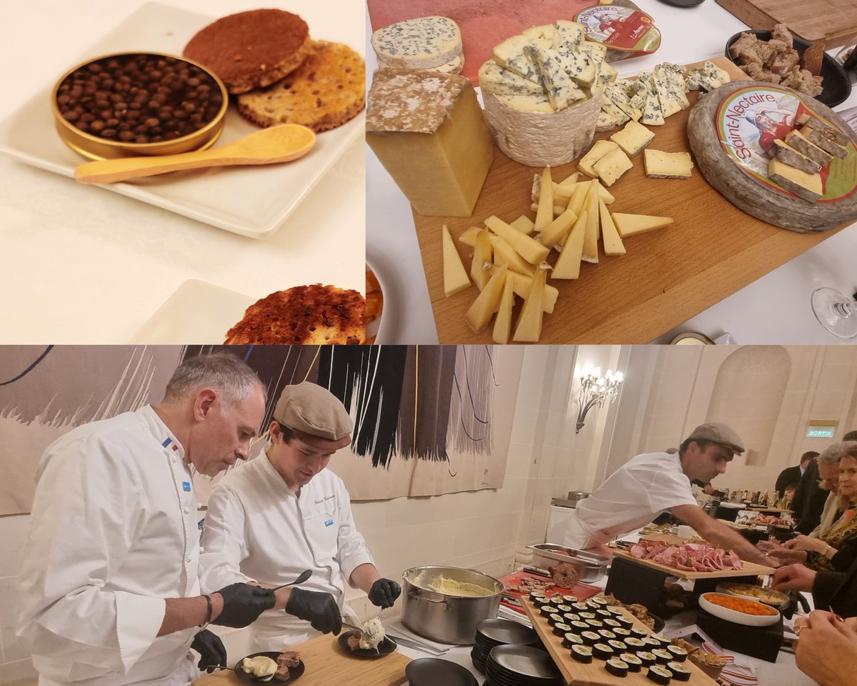 😋Notre évènement s’est clôturé par une dégustation de produits de nos 4 départements avec le Chef auvergnat François Gagnaire. Et l’Auvergne joue les prolongations car elle est également à l’honneur cette semaine au restaurant du Sénat avec l'excellence de nos terroirs ! 5/5