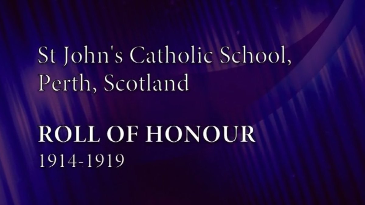 Thanks to Stevie Clayes for compiling this list for St John’s from the Perth School Board Minutes  stjohns-perth.org.uk/wwi-roll-of-ho… @StMarysKinnoull <a href="/st_johnsacademy/">St John's RC Academy</a>  <a href="/DunkeldNews/">Dunkeld News</a>  <a href="/DunkeldDiocese/">Diocese of Dunkeld</a>