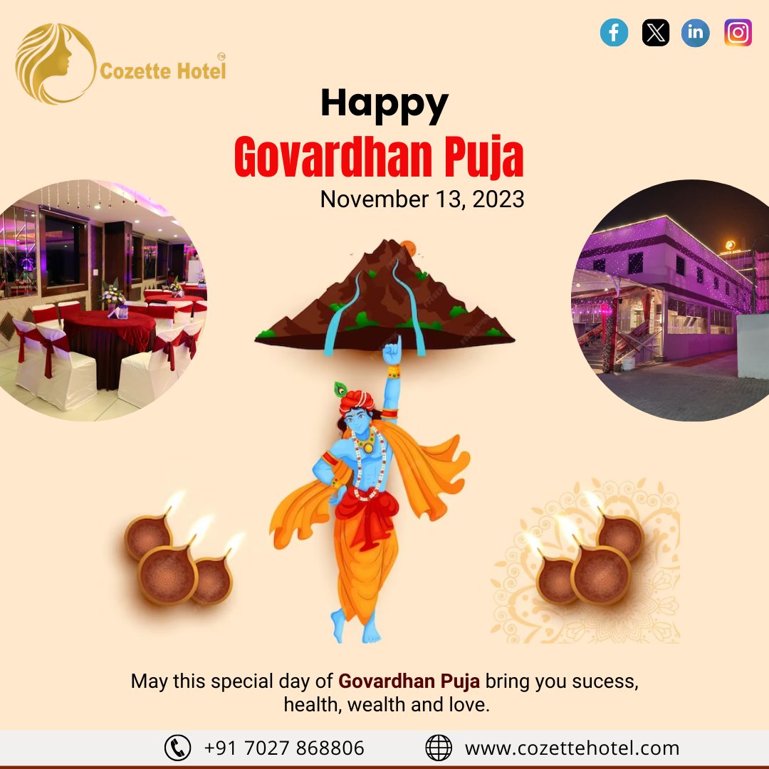 🌾✨ Happy Govardhan Puja! 🌺🕊️
.
.
.
#GovardhanPuja 
#Nandgaon #Braj 
#Goverdhan #Vrindavan #krishna
#Harekrishna #Lordkrishna #Radha
#kanha #MadanMohan 
#HarmonyInHills #JoyfulCelebrations 
#FestivalJoy #HarmonyAndHappiness
#JoyfulCelebration