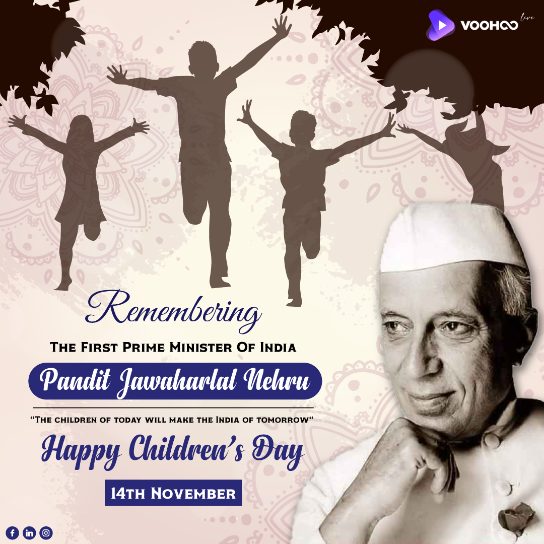 VOOHOOlive's tweet photo. Every child is a star, and Children's Day is their day to shine. Let us celebrate the innocence, joy, and wonder of childhood and birthday of our first Prime Minister of India.🧒👧💙

Happy Children's Day!🙏😍

#HappyChildrensDay #ChildrensDay #PanditJawaharLalNehru #VOOHOOlive https://t.co/70cFc7OcoU