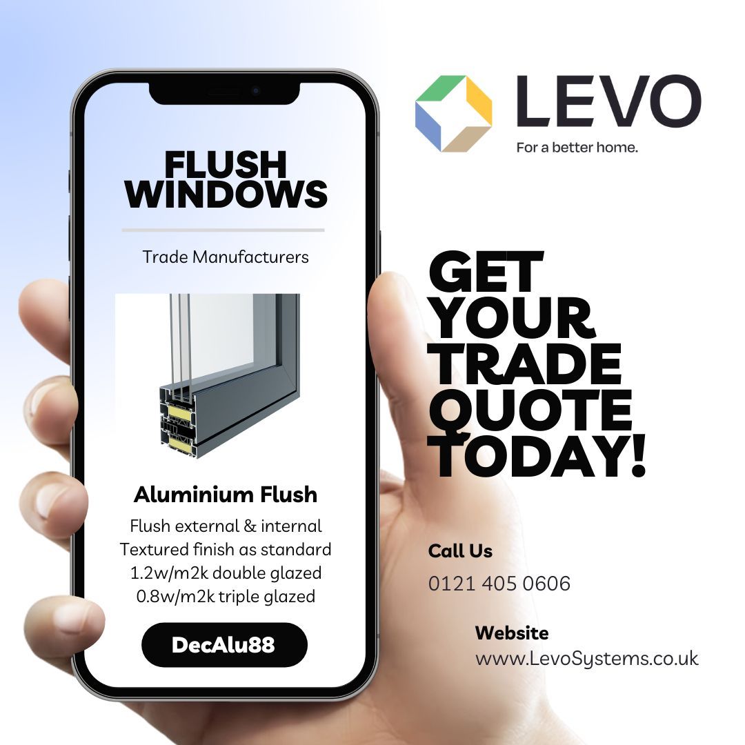 LevoSystemsUK's tweet image. Flush Fridays! Our aluminium windows are flush inside and out. Contact us to learn more. Sales@LevoSystems.co.uk #LevoSystems #FlushWindows #AluminiumWindows #ForABetterHome