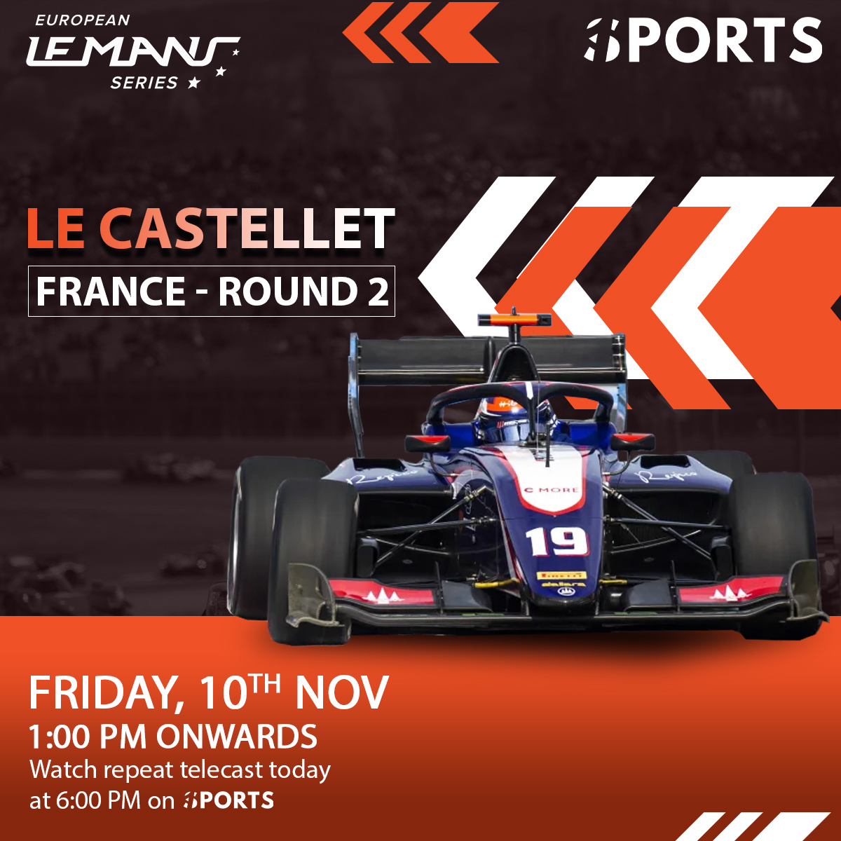 Watch the Le Castellet France Round-2 Today at 1:00 PM and repeat telecast at 6:00 PM onwards.

#EuropeanLeMansSeries #LeCastellet