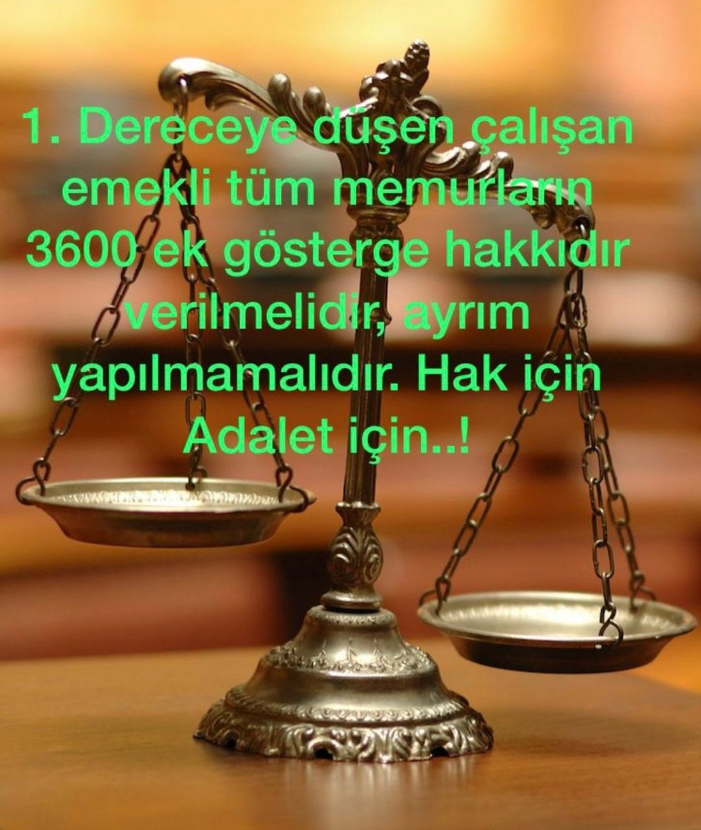 Sayın Cumhurbaşkanı <a href="/RTErdogan/">Recep Tayyip Erdoğan</a> Bakanlar <a href="/vedatbilgn/">Vedat Bilgin</a> İle <a href="/isikhanvedat/">Prof. Dr. Vedat Işıkhan</a> ın #BirinciDereceye3600 Ek Gösterge İçin Verdikleri Sözlerinin Mecliste Hayat Bulması İçin #3600EkGöstergeMeclise Gelsin Artık. <a href="/Akparti/">AK Parti</a> <a href="/MHP_Bilgi/">MHP</a> <a href="/akbasogluemin/">Av. M.Emin AKBAŞOĞLU 🇹🇷</a> <a href="/avabdullahguler/">Abdullah Güler</a> <a href="/abdulhamitgul/">Abdulhamit Gül</a> <a href="/memetsimsek/">Mehmet Simsek</a>