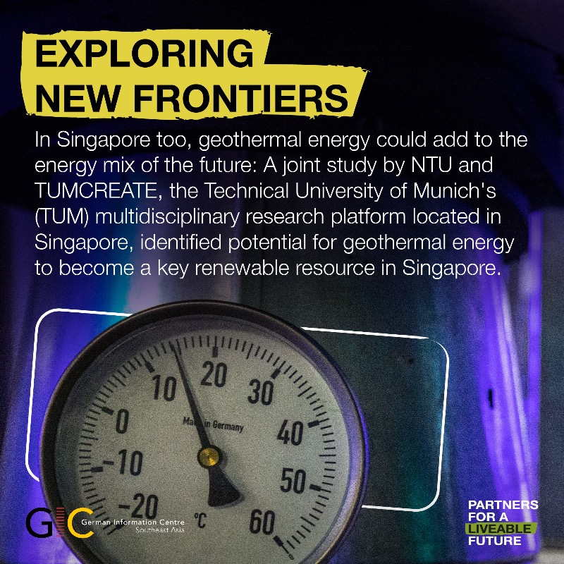 GERmeetsAsia's tweet photo. #Geothermal Energy: A renewable energy with much potential!
In #ASEAN, ๐ต๐ญ&๐ฎ๐ฉ have the largest geothermal capacities. Most recently, a study by ๐ธ๐ฌ@NTUsg & ๐ฉ๐ช@TUM_Asia found potential for this energy to become a key renewable resource in #Singapore
#PartnersForALiveableFuture
