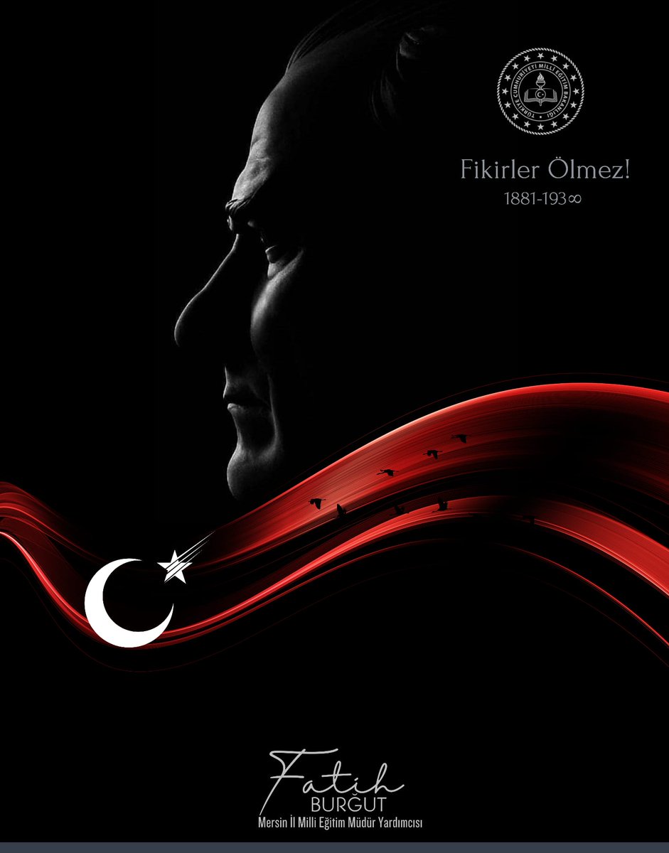 "Benim naçiz vücudum elbet bir gün toprak olacaktır, ancak Türkiye Cumhuriyeti ilelebet payidar kalacaktır." 

Cumhuriyetimizin kurucusu Gazi Mustafa Kemal Atatürk’ü vefatının 85. yılında sevgi, saygı ve rahmetle anıyoruz. <a href="/fazilet_durmus/">Fazilet Öğretmen 🇹🇷</a> <a href="/FatihBurgut/">Fatih BURGUT</a> <a href="/h_kadim33/">Hüseyin KADİM</a> <a href="/byrmdmn21/">Bayram Duman</a>