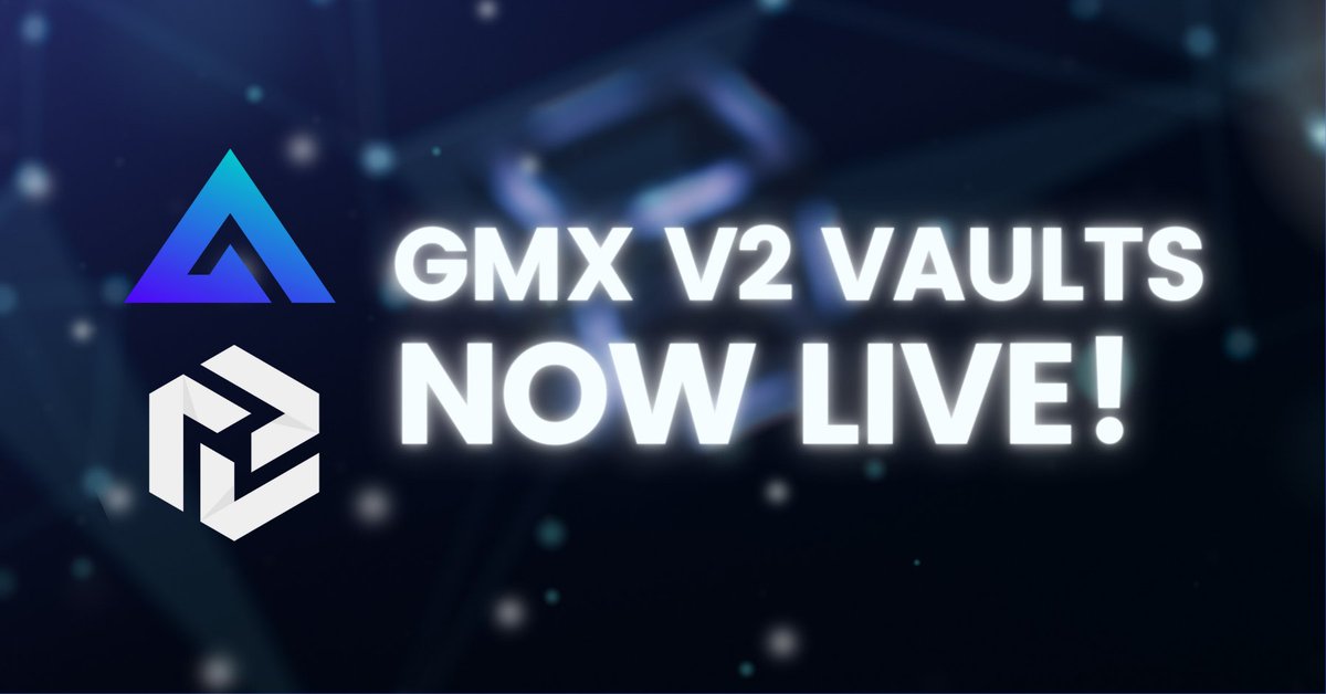 GMD Protocol (@gmdprotocol) on Twitter photo INTRODUCING THE FIRST $GMX V2 STRATEGIC VAULTS by <a href="/GMDprotocol/">GMD Protocol</a> 🚀🚀🚀
The beta version of our vaults is now live at:
appv2.gmdprotocol.com/gmxvault
We are testing with $ETH strategy for a few days, before moving forward with $BTC, $ARB, and more! INTRODUCING THE FIRST $GMX V2 STRATEGIC VAULTS by <a href="/GMDprotocol/">GMD Protocol</a> 🚀🚀🚀
The beta version of our vaults is now live at:
appv2.gmdprotocol.com/gmxvault
We are testing with $ETH strategy for a few days, before moving forward with $BTC, $ARB, and more!