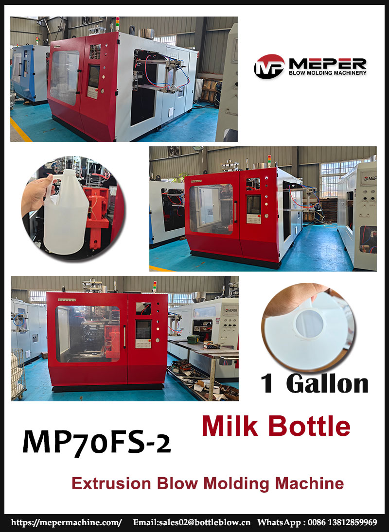 Introducing the MEPER MP70FS-2 Milk Bottle Blow Molding Machine! Are you in the milk bottle industry and looking for an efficient solution to boost your production? Look no further! MEPER MP70FS-2 is here to revolutionize your manufacturing process. WhatsApp:+86 13812859969