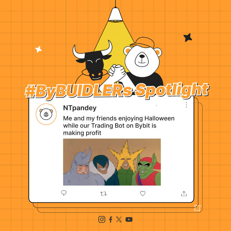 Bybit_Official's tweet photo. It's Meme-central here at Bybit with these submissions from our lively #ByBUIDLERS community 🤝

🔍 We’re still on the hunt for more ByBUIDLERS — Bybit lovers &amp; volunteers who lead by example, taking #TheCryptoArk to the next level!

😎 Become a ByBUIDLER 👇