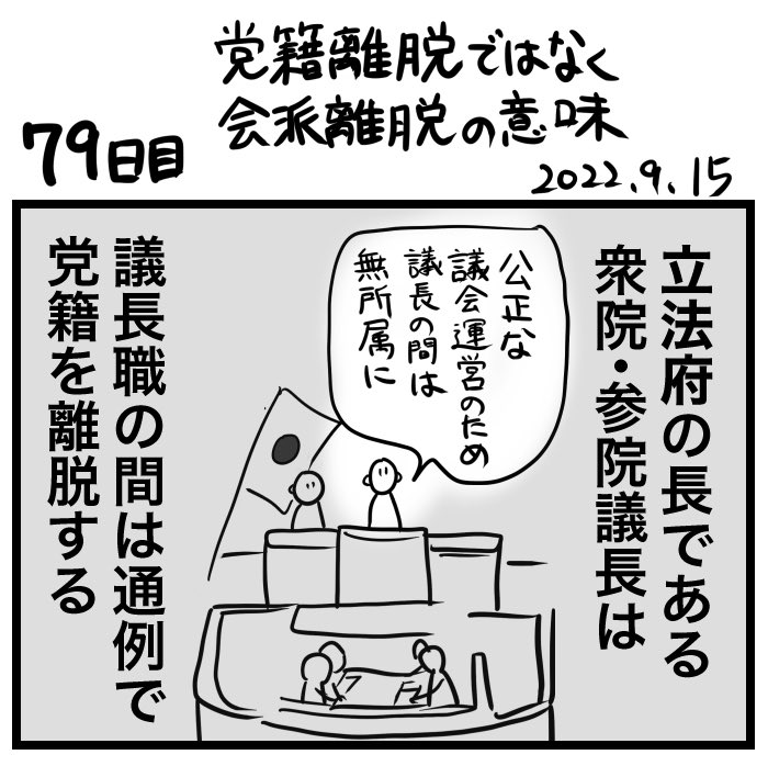 2022年9月に描いた細田博之氏 