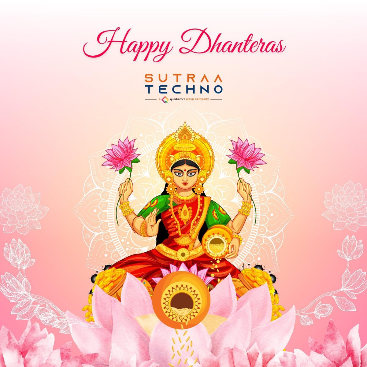 SutraaTechno's tweet photo. ✨ 𝐇𝐚𝐩𝐩𝐲 𝐃𝐡𝐚𝐧𝐞𝐫𝐚𝐬 ✨🪔
May the radiant glow of hope illuminate your path toward a future brimming with positivity and prosperity. Wishing you a joyous Dhanteras from all of us at Sutraa Techno 
#Happydhanteras #Success #Blessings #Prosperity #sutraateam #surtaatechno https://t.co/DyQyhrwKHf