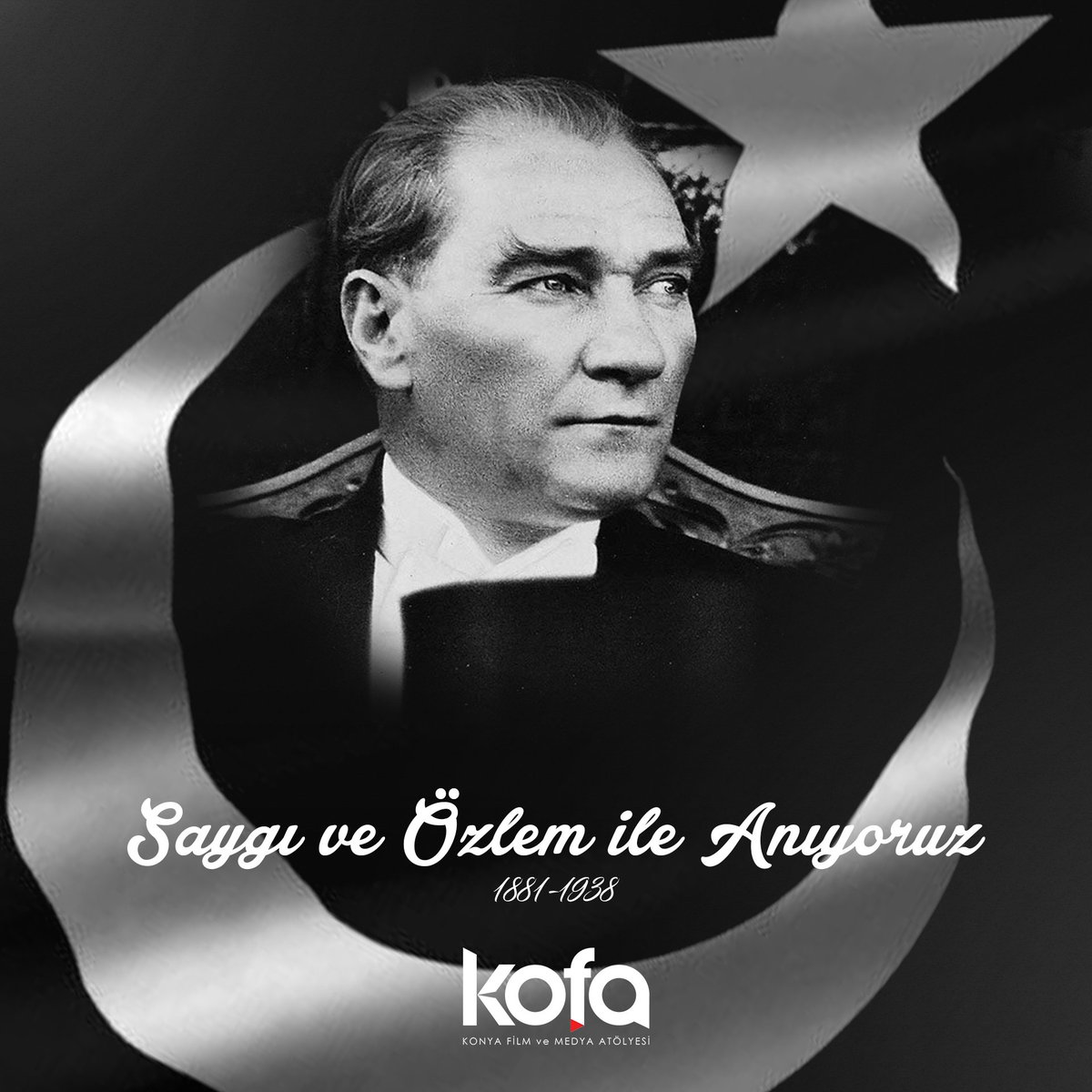 Türkiye Cumhuriyetinin kurucusu Mustafa Kemal Atatürk’ün aramızdan ayrılışının 85. yıldönümüdür.

    Bu anlamlı günde, Gazi Mustafa Kemal Atatürk'ü saygı, minnet ve özlemle anıyor, onun bize bıraktığı mirasa sahip çıkmaya devam ediyoruz.

#10Kasim #Atatürk #kofa