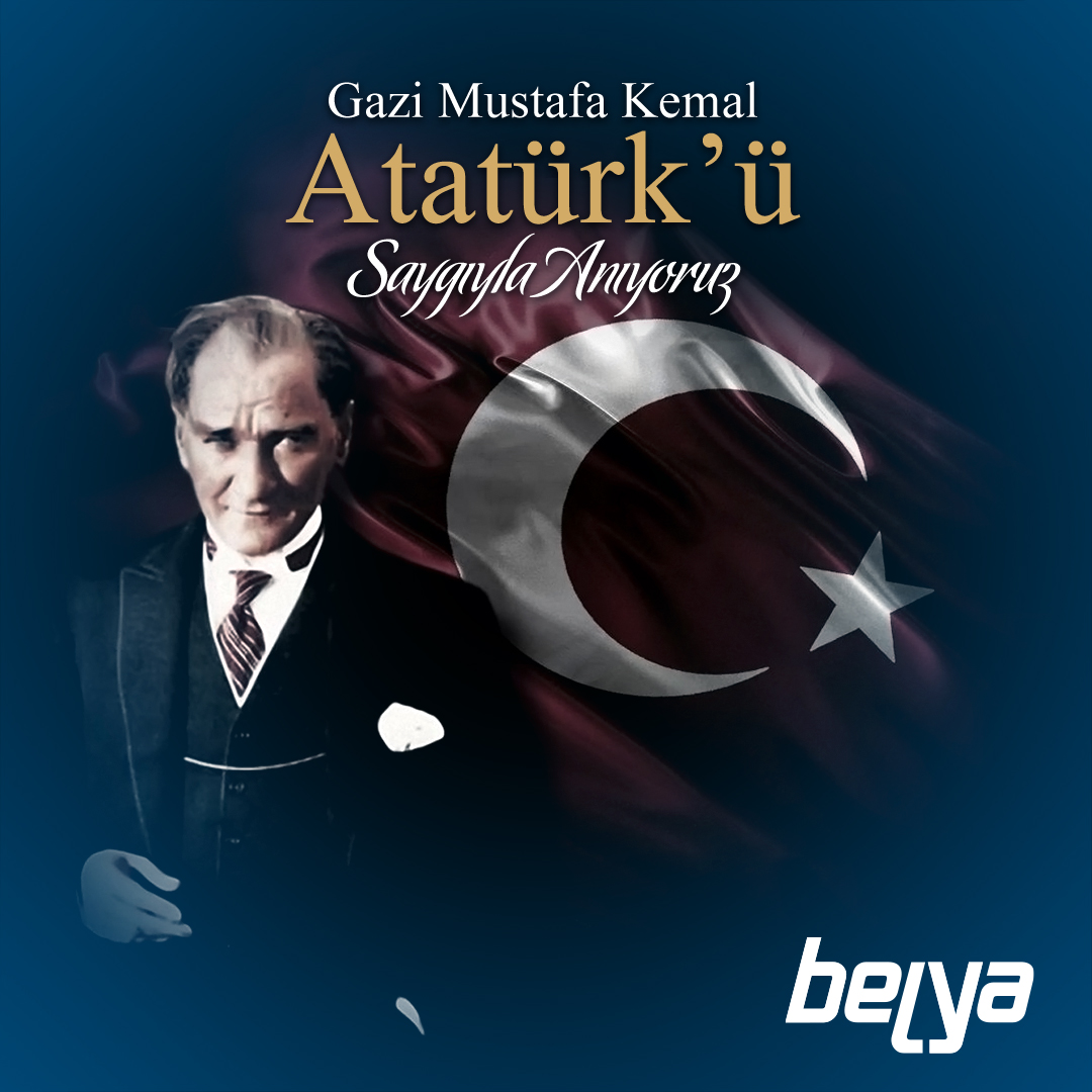BelyaBilisim's tweet photo. Gazi Mustafa Kemal Atatürk'ü, aramızdan ayrılışının 85. yılında saygı ve rahmetle anıyoruz. #10Kasım https://t.co/mSorGB0Pqy