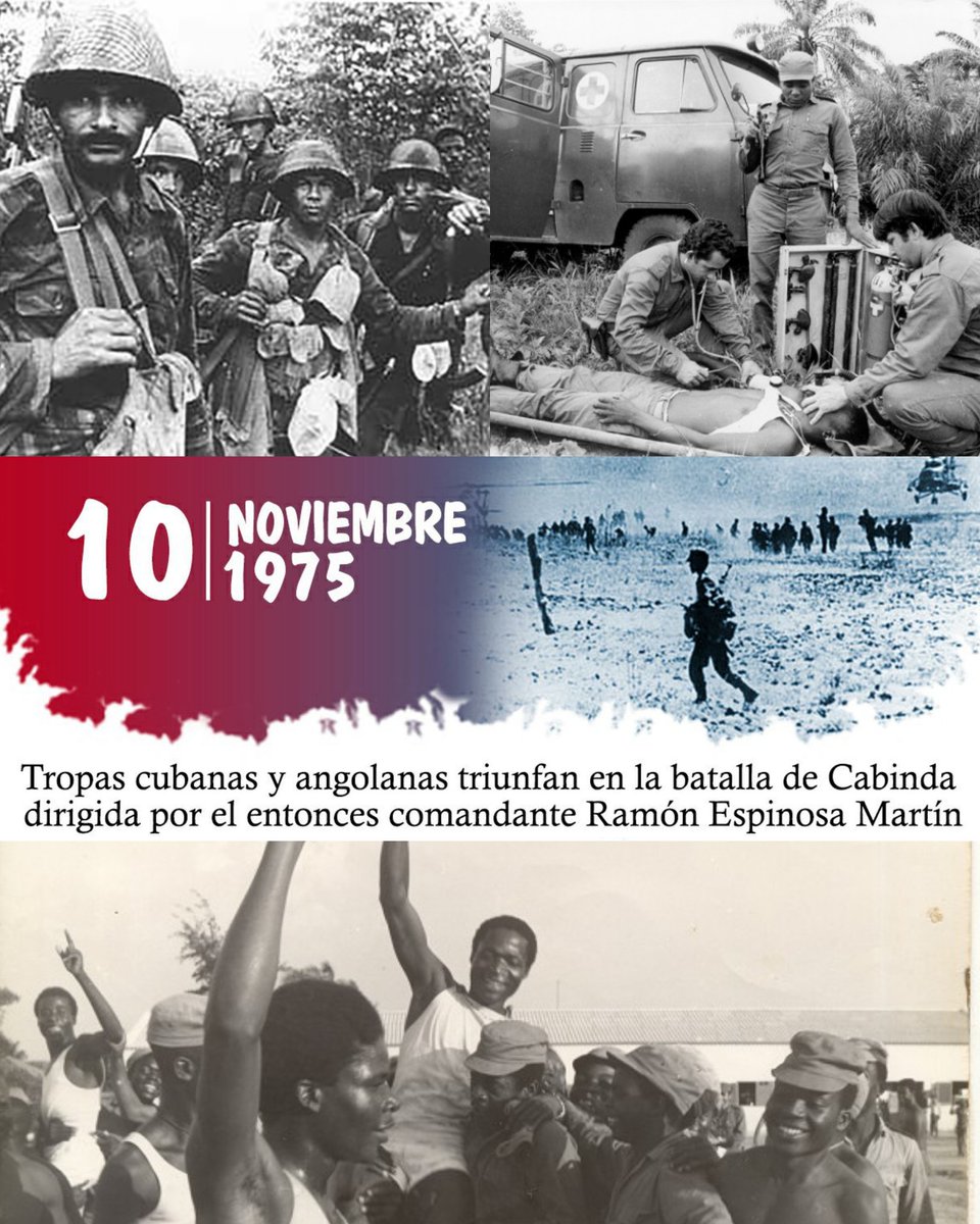 Las acciones combativas en Cabinda condujeron a la histórica liberación de Angola. Recordar esta gesta deviene homenaje al Comandante en Jefe Fidel Castro Ruz, dirigente de la misión internacionalista en tierra africana y a los miles de héroes que la protagonizaron. #Cuba