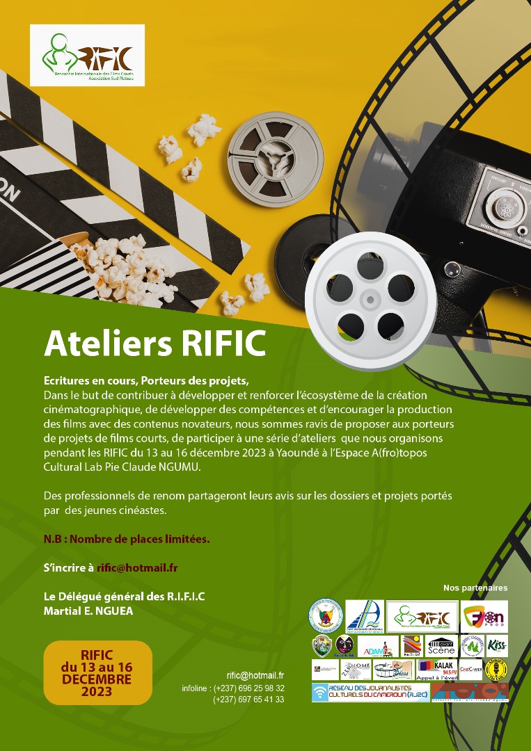 🛑Vous avez un projet de Production, de réalisation de court métrage en cours, vous souhaitez 🌹consulter un professionnel (Producteur,Réalisateur, Acteur, Technicien. Etc..) *NSCRIVEZ* - *votre* *projet*  dès maintenant aux *Ateliers* *RIFIC* *2023* 
Adresse : *rific@hotmail.fr