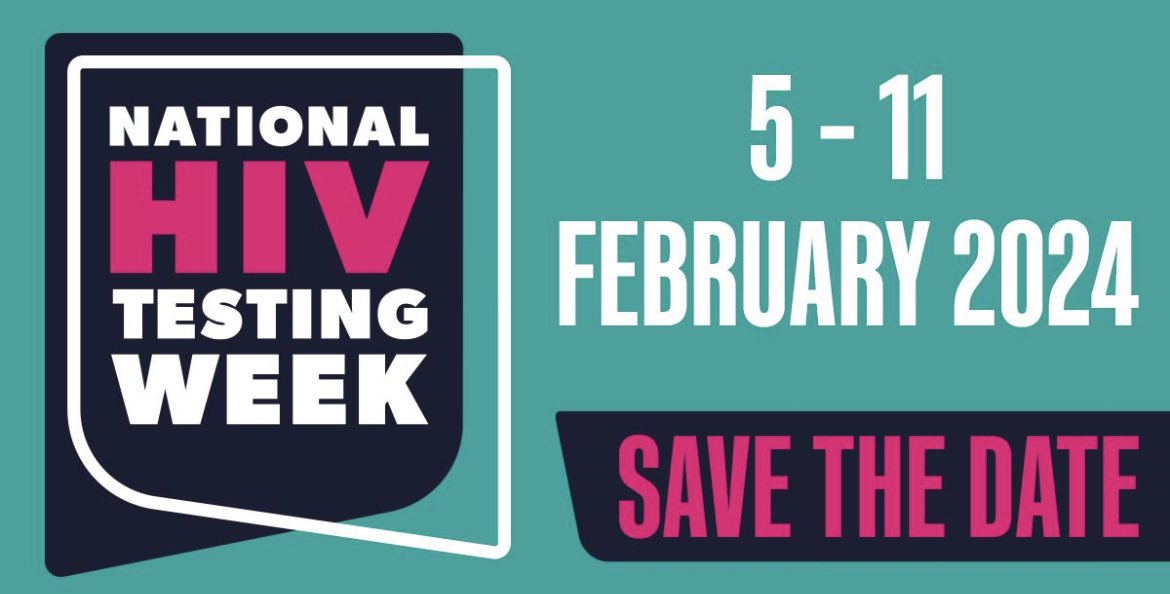 APPG on HIV and AIDS on X: "📢📅Save the date! National #HIV Testing Week # HIVTestingWeek will start on Monday 5 February 2024! Get tested, know your status. @HIVPreventionEn @UKHSA https://t.co/8A0oxkBhu3" / X