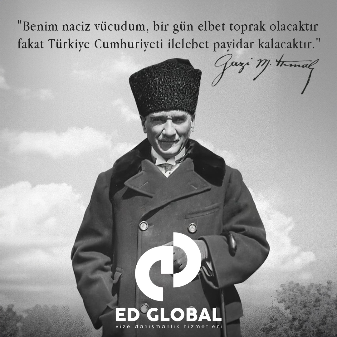 Cumhuriyetimizin kurucusu Mustafa Kemal Atatürk'ü ebediyete uğurlamanın 85. yılında, O'nun izinde, aydınlık yarınlara yürüme kararlılığımızı bir kez daha yineliyoruz. Saygı ve minnetle anıyoruz. #10Kasım #MustafaKemalAtatürk