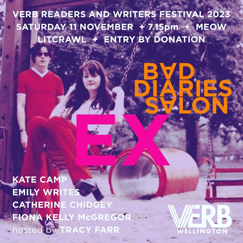 “… authors reading from their teenage diaries – is that even allowed?!”

Bad Diaries Salon gets a few excited mentions as @Brannavan talks w <a href="/ninetonoon/">RNZ - Nine To Noon</a> about the fabulosity that is LitCrawl <a href="/verbwellington/">Verb Wellington</a>

Happy 10th LitCrawl – see you on the crawl!

rnz.co.nz/national/progr…
