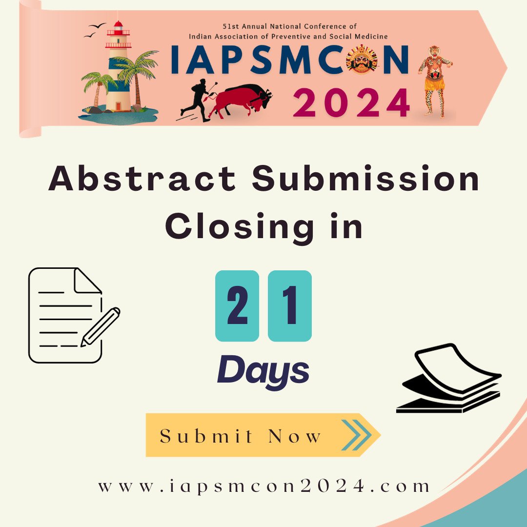 Submit your abstracts today

#iapsm #iapsmcon2024 #publichealthconference2024 #SDGs