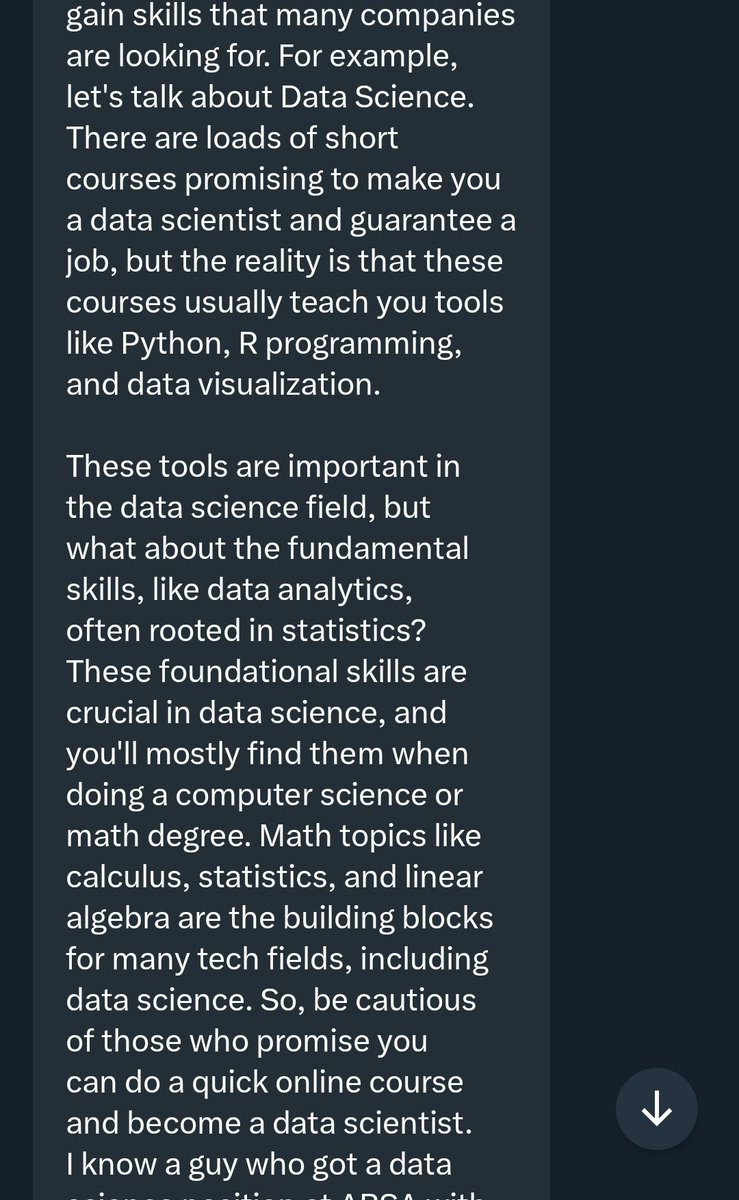 lindz_malindz's tweet image. Advice from an IT professional.
Aspiring Data Analyst/ scientists, Cybersecurity analyst or anyone who wants to be in IT, please read
#ConfessionsWithLinda