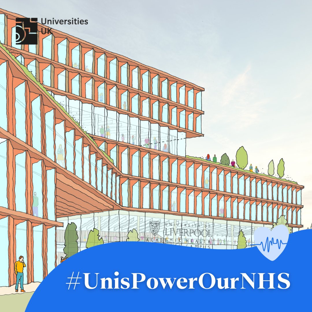 Universities UK (@universitiesuk) on Twitter photo Universities are working with the NHS to improve healthcare in their communities💙
<a href="/LivUni/">University of Liverpool</a> and @LivHospitals are building a new Academic Health Sciences Campus
It will create jobs, attract investment and provide placements for students
#UnisPowerOurNHS
loom.ly/l-a9tb0 Universities are working with the NHS to improve healthcare in their communities💙
<a href="/LivUni/">University of Liverpool</a> and @LivHospitals are building a new Academic Health Sciences Campus
It will create jobs, attract investment and provide placements for students
#UnisPowerOurNHS
loom.ly/l-a9tb0