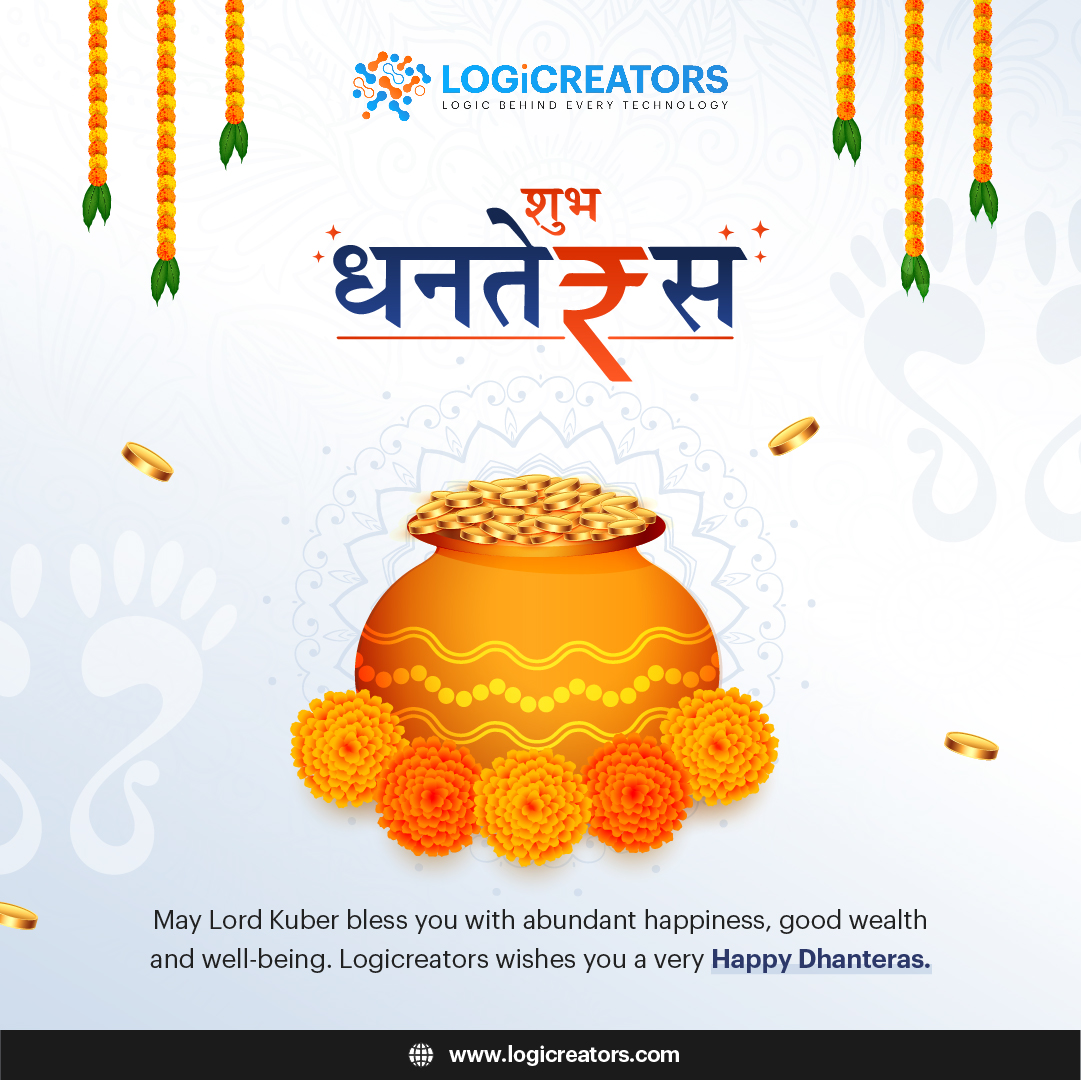 Logicreators wish you prosperity and success this Dhanteras. Let's tech it to the next level!🎇🎇

#logicreators #Dhanteras #happydhanteras2023 #dhanvantari #festivevibes #goddesslaxmi #dhanteraspuja #indianfestivals #Festivities #dhanteraspooja #dhanterascelebration