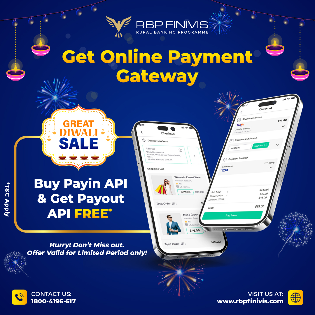🌟✨ #Diwali brings the perfect opportunity to brighten your #business! ✨🌟 Our #PayinAPI comes with a #FREE #PayoutAPI, but time is running out.

Contact us: +917717309349

#APIIntegration  #DigitalPayments #PaymentGateway #SimplifyTransactions #diwalidhamaka #diwalioffer