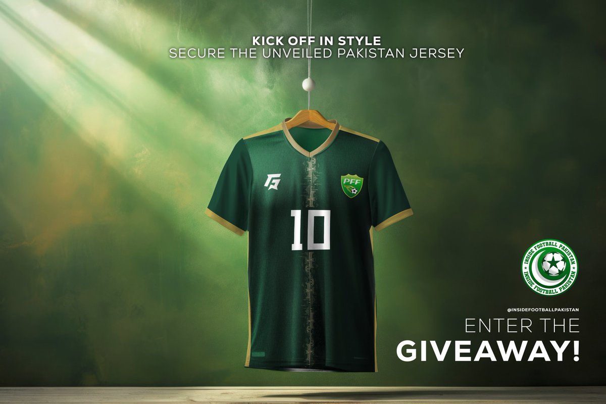 To enter our giveaway and win a Pakistan National Team kit:

1️⃣ Follow Inside Football Pakistan for exclusive updates!
2️⃣ Like this post ❤️
3️⃣ Comment your favorite player on the Pakistan National Team! 🌟
4️⃣ Share the post for an extra entry!