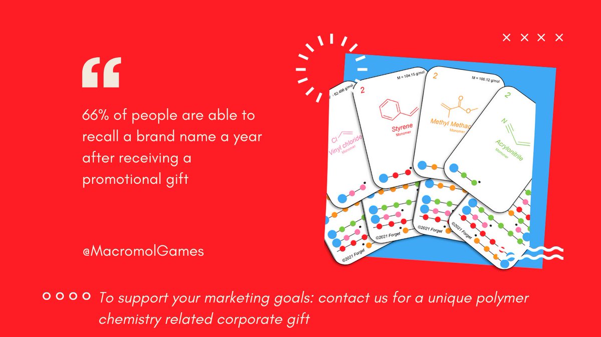 Excite your customer, staffs and sale team with this card game theme on #polymers  chemistry! 🧪 Order  your branded  card game at qrco.de/bdCl35