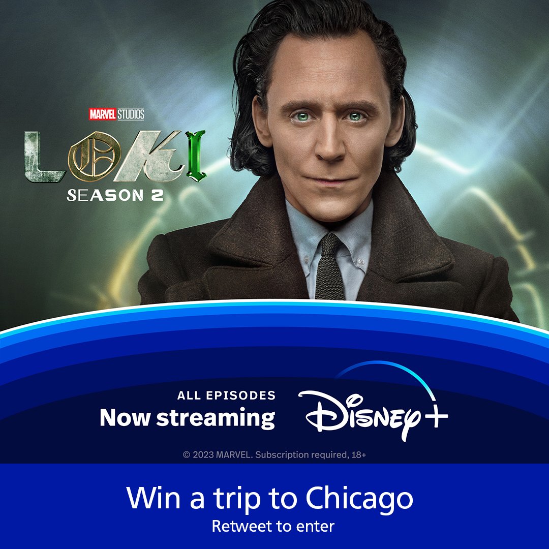 WIN To celebrate the release of Marvel Studios’ Loki Season 2 on @DisneyPlusUK we're giving you the chance to win a once-in-a-lifetime trip for 4 to Chicago. Like and RT to enter, ends midnight 17/11. T&Cs 👉o2uk.co/Loki2