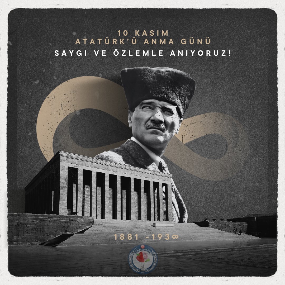 SEVGİ SAYGI ÖZLEM İLE...
Cumhuriyetimizin kurucusu Ulu Önder Mustafa Kemal Atatürk'ü sonsuz saygı, özlem, hasret ve duayla anıyoruz. Mekanın Cennet olsun.
🔗gönen.bel.tr/saygi-ozlem-du…