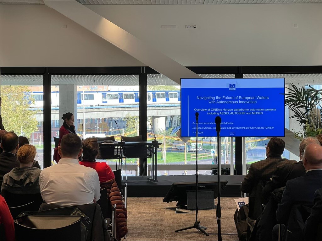 cinea_eu's tweet image. 🙌Congrats #EU #H2020transport projects #AEGIS @AutoshipProject &amp;amp; @mosesproject20 on great final event and insights on 👇
✅ Autonomy enabling new business models
✅ Tech talks – where are we on autonomy?
✅ Sustainable development of #waterbornetransport
aegis.autonomous-ship.org/2023/10/final-…