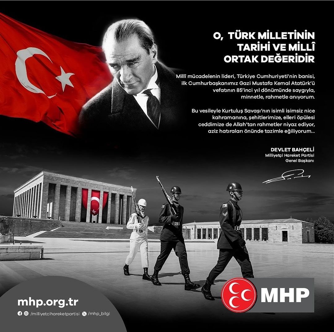 O, TÜRK MİLLETİNİN TARİHİ VE MİLLİ ORTAK DEĞERİDİR. 
                  DR. DEVLET BAHÇELİ