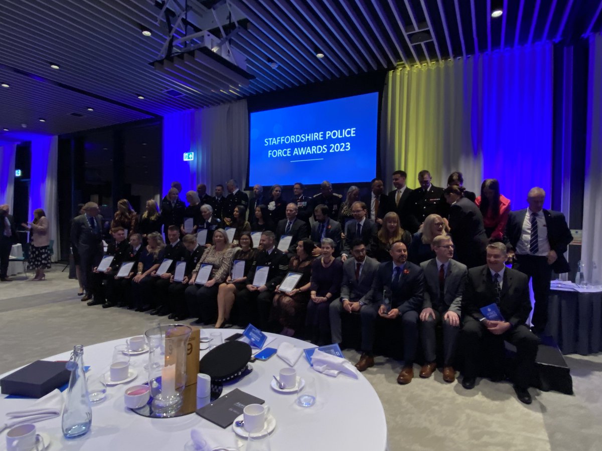 Congratulations to all the <a href="/StaffsPolice/">Staffordshire Police</a> Force Awards winners, it was fabulous to celebrate their success <a href="/Nat_Mem_Arb/">National Memorial Arboretum</a> 👏🎉