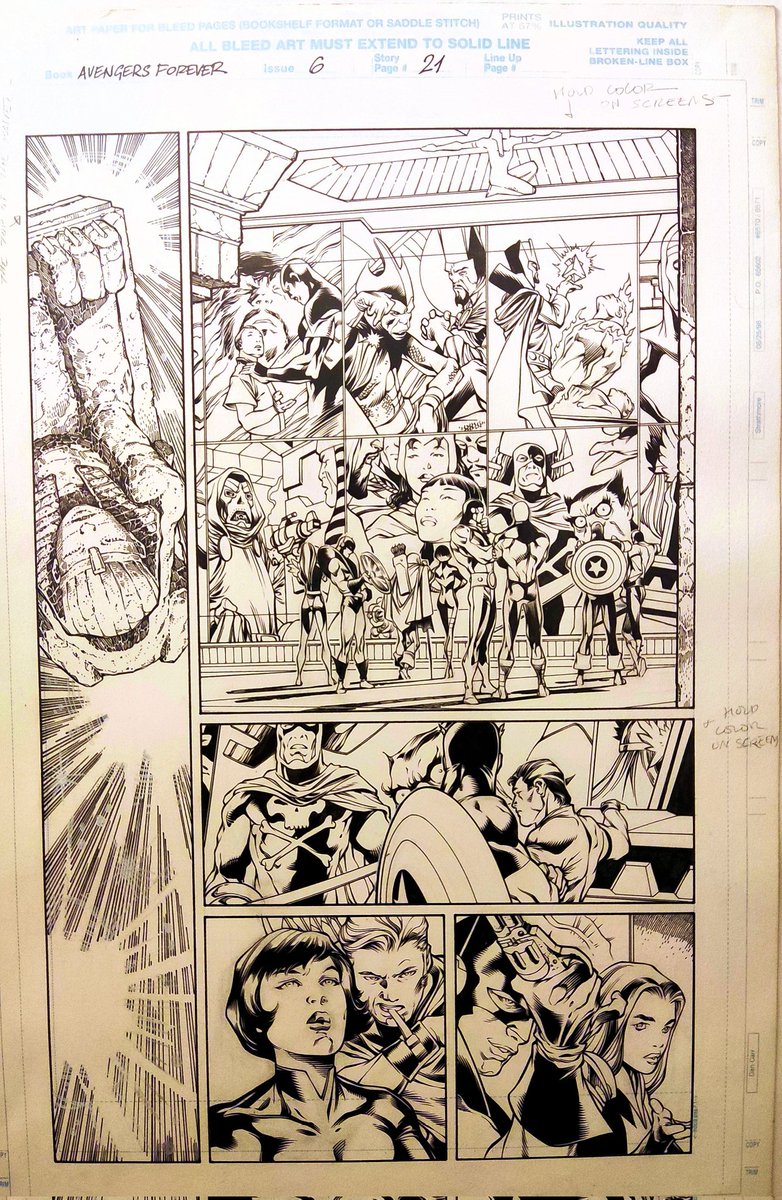 Nuevo original de Avengers Forever nunca antes compartido.

Avengers Forever   6   page 21 por #CarlosPacheco
Inker  #JesusMerino
Writer #KurtBusiek

Gracias Sergio Más por compartirlo en un día tan señalado.