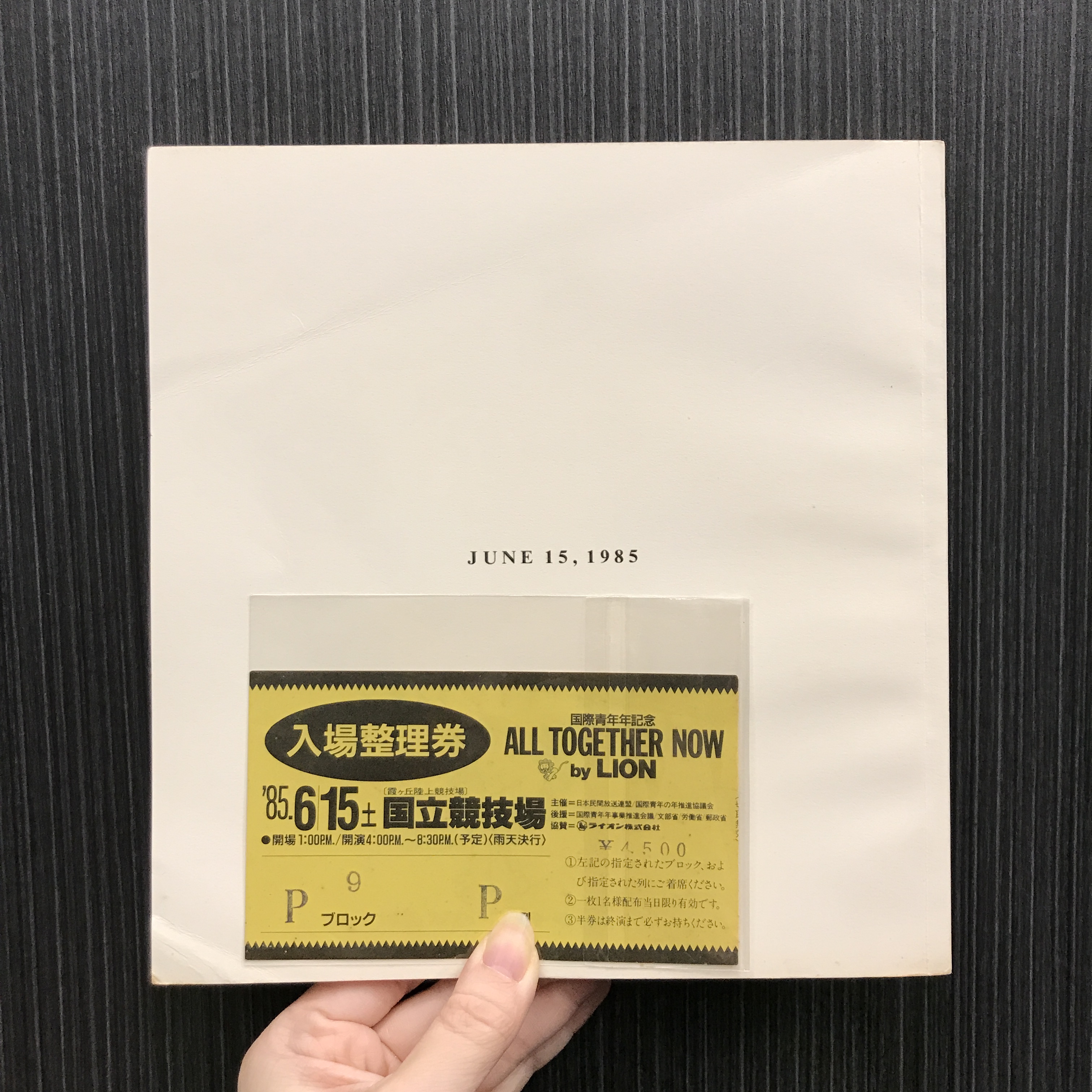 国際青年年記念 ALL TOGETHER NOW パンフレット 1985 国際青年年記念