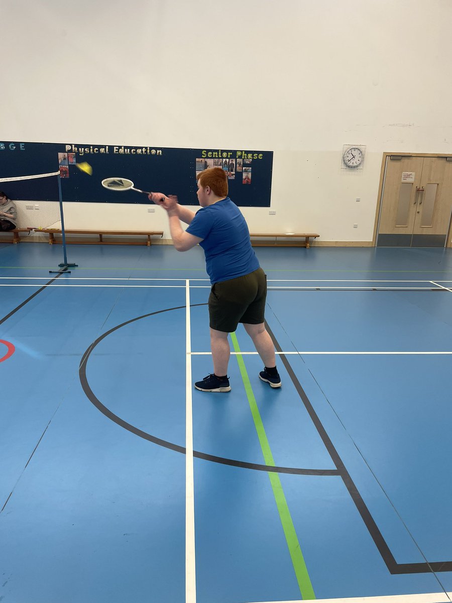 PeKilpatrick's tweet photo. S3A started their Badminton block today. We practiced Low Serves and Overhead Clears before learning the rules and playing doubles. Great fun had by all! 🏸👟👟 @Kilpatrickscho1 @BadmintonScot @YonexAllEngland #PhysicalEd #EducationForAll #edutwitter https://t.co/voOyAM1ebh
