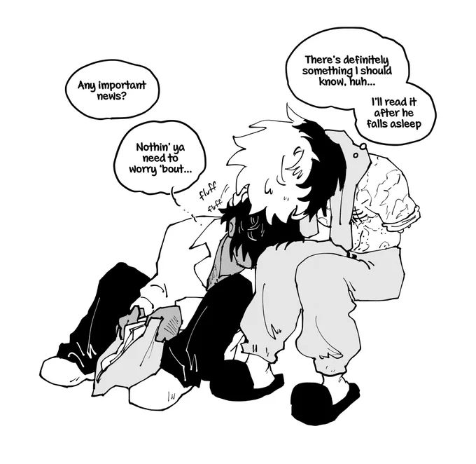 they are doing a whole lot of nothing in this comic 
