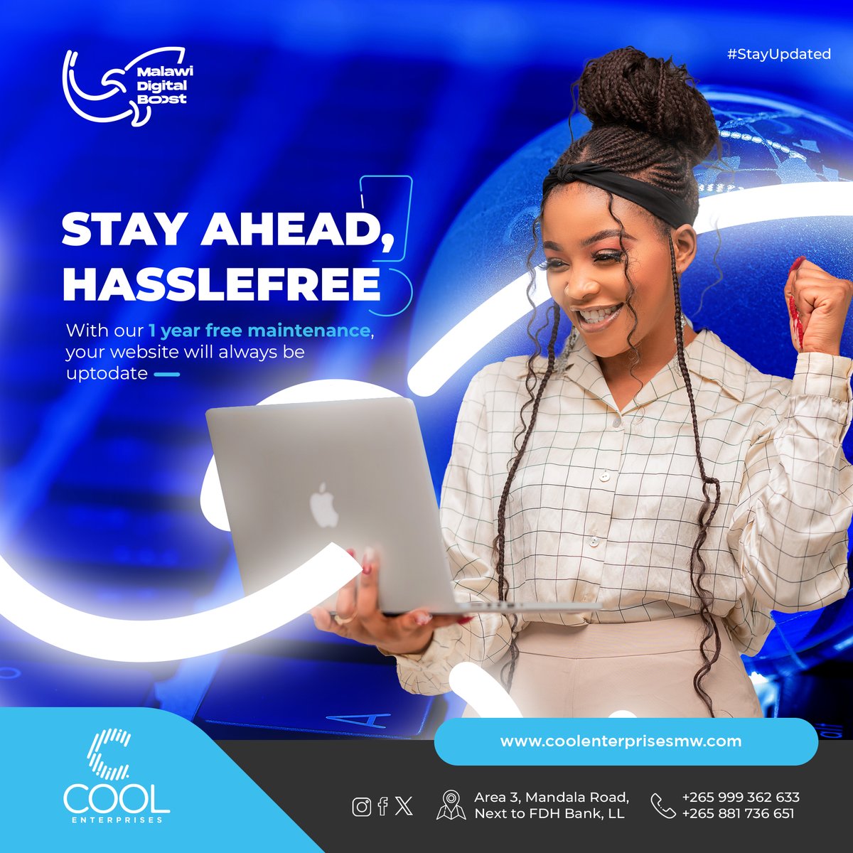 CoolEnterMw's tweet image. Stay ahead, hasslefree! With our 1 year free maintenance, your website will always be uptodate.
📞 Connect with us: 0999362633
#StayUpdated #WebDevMagic #HassleFree #DigitalInnovation