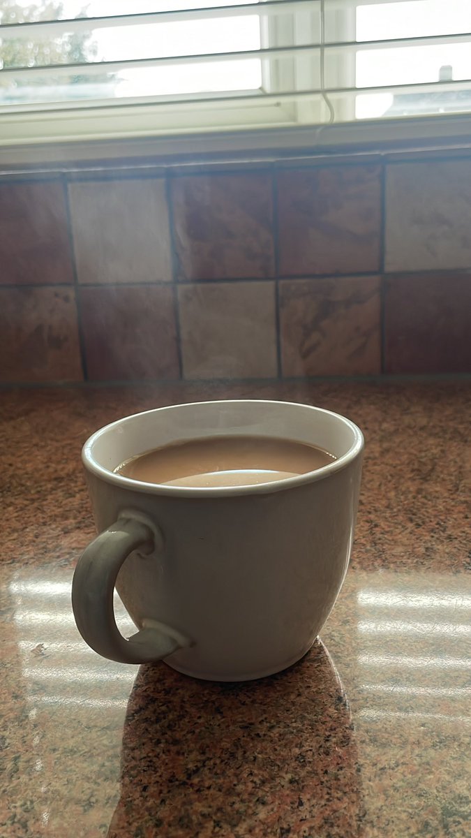 happydayve's tweet photo. It was so cold this morning, I had to warm the cup first. This must be life in your 40’s. https://t.co/hXNLLwTp35