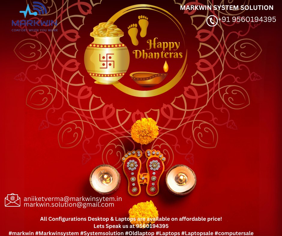 MarkwinSolution's tweet image. All Configurations Desktop &amp;amp; Laptops are available on affordable price!

Lets Speak us at 9560194395

#markwin #Markwinsystem #Systemsolution #Oldlaptop #Laptops #Laptopsale #computersale