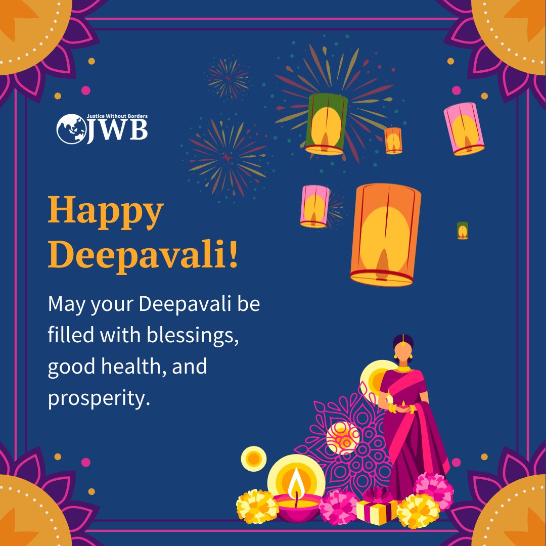 Deepavali is right around the corner! May the Festival of Lights bring your family and friends happiness and prosperity.
#accesstojustice #justicewithoutborders #CommunityEmpowerment
#HappyDeepavali2023 #teamjwb