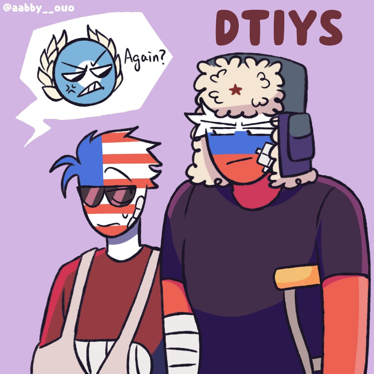Lazy Russia doodle in the morning. It's a mood : r/CountryHumans